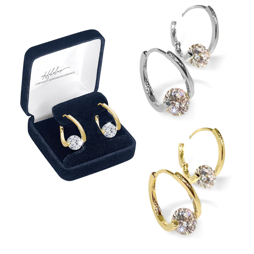 (✅ÚLTIMO DÍA DE OFERTA: 80 % DE DESCUENTO)CZTICLE™ Pendientes de germanio con terapia magnética para la linfa histónica