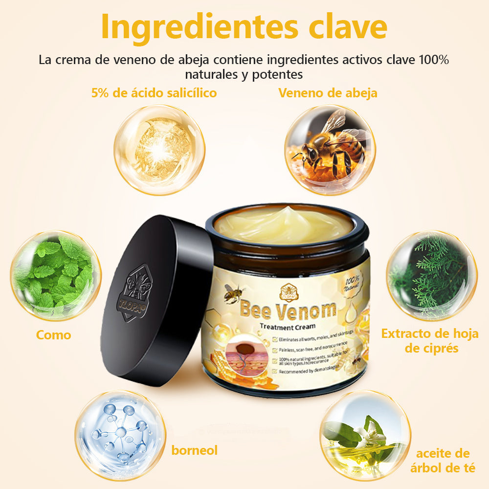 (Recomendado por UNAM) Crema de tratamiento para la piel con veneno de abeja Turonu™ 🛡️(🔥 promoción del último día con 80% de descuento🔥)🛡️