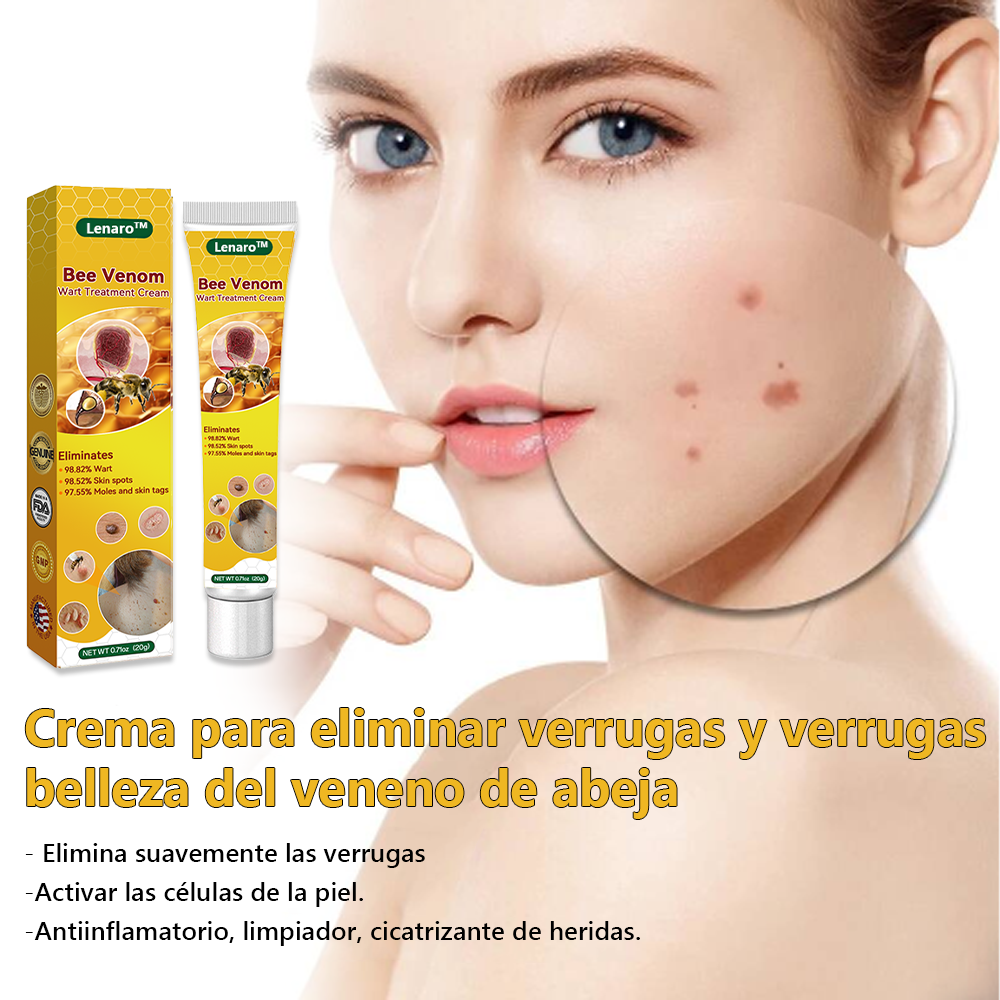 Lenaro™ Crema para el tratamiento de verrugas con veneno de abeja💎 (👨⚕️COFEPRIS RECOMMENDS)