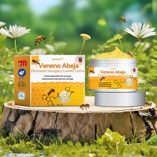 Lenaro™🏆🏆🏆 Veneno Abeja Eliminación Verrugas y Lunares Crema (🌞Último día de promoción 80% de descuento)