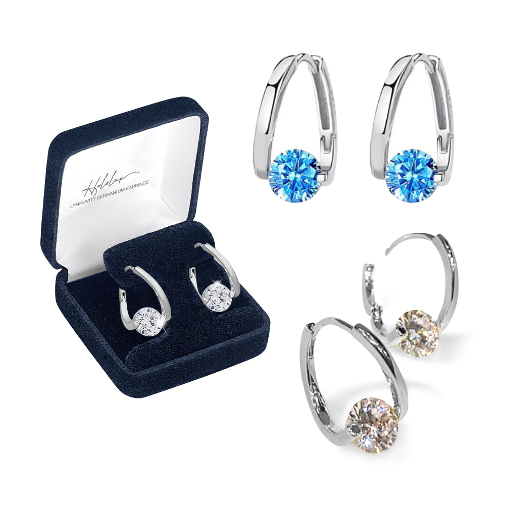 (✅ÚLTIMO DÍA DE OFERTA: 80 % DE DESCUENTO)CZTICLE™ Pendientes de germanio con terapia magnética para la linfa histónica