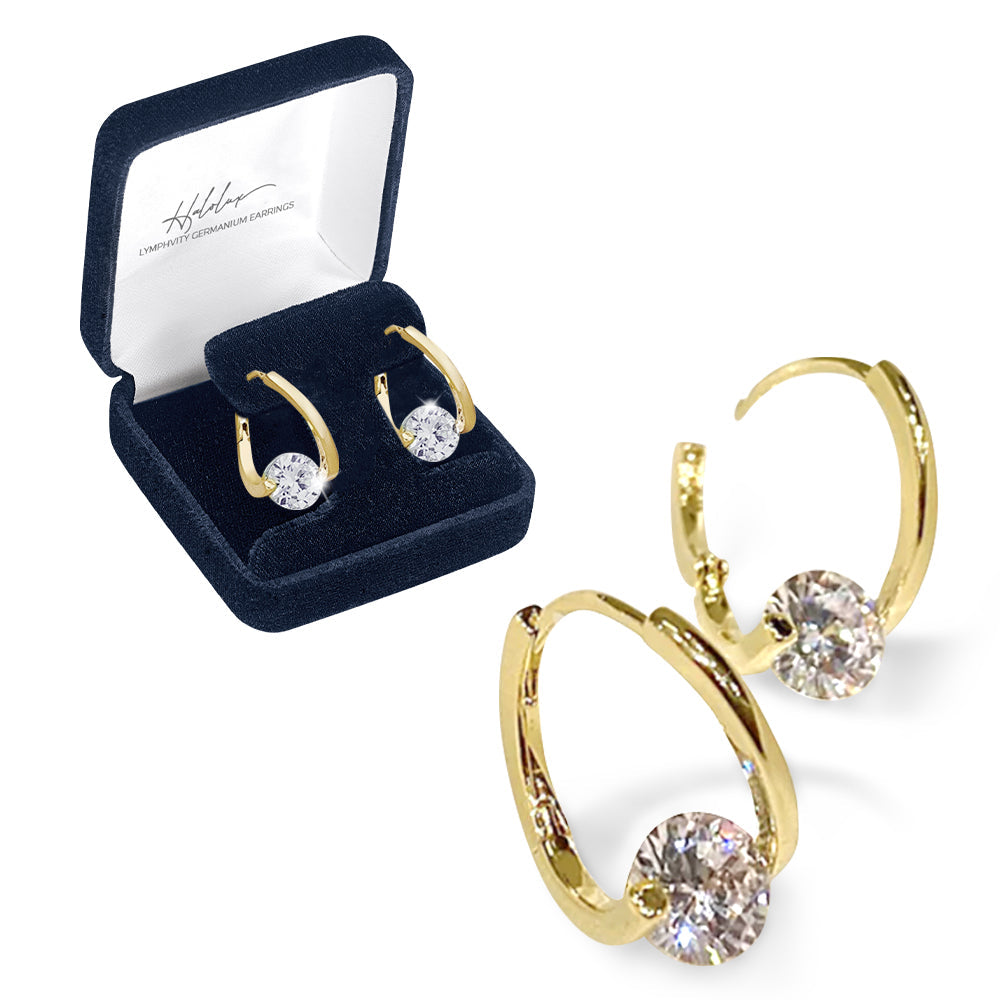 (✅ÚLTIMO DÍA DE OFERTA: 80 % DE DESCUENTO)CZTICLE™ Pendientes de germanio con terapia magnética para la linfa histónica