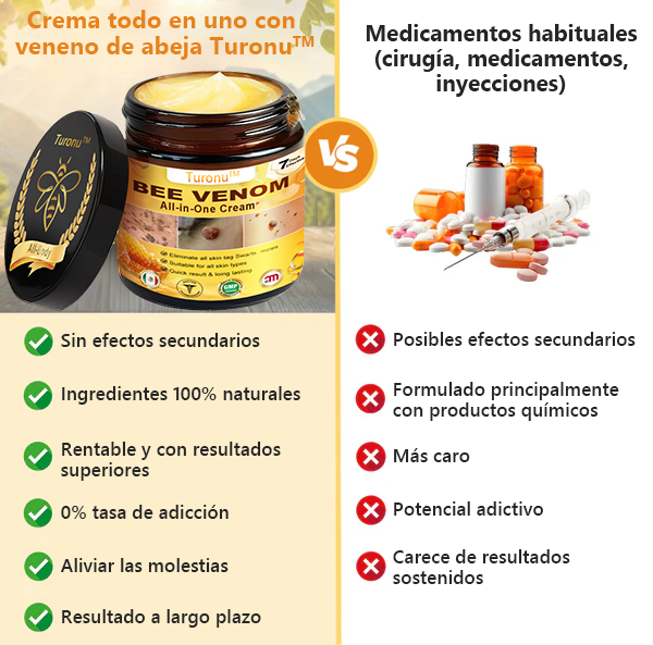Turonu™ Bee Venom All-in-One Cream🎁Tiempo limitado 80% de descuento⏱️