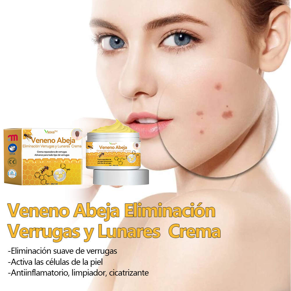 Vsóxa™ Veneno Abeja Eliminación Verrugas y Lunares Crema👑(Último día de promoción 80% de descuento)