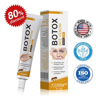 Hecho y enviado desde EE. UU. ✅ Crema para eliminar arrugas TLOPA™ Botox con veneno de abeja - ÚLTIMO DÍA 80% DE DESCUENTO