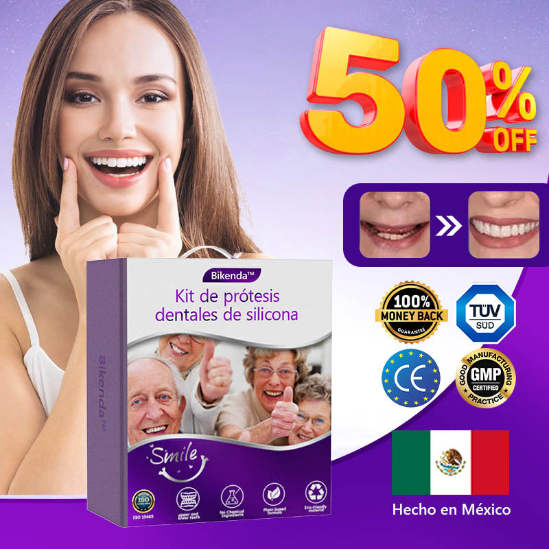 Sitio web oficial: Bikenda™ Kit para prótesis dentales de silicona🏅Recomendado por la Asociación Dental Mexicana🎁